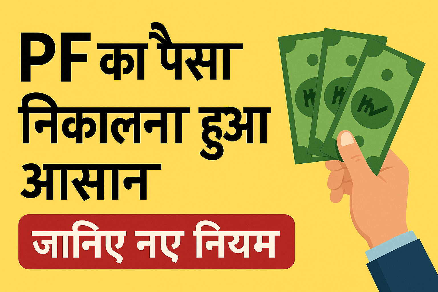 PF का पैसा निकालना हुआ आसान – जानिए नए नियम