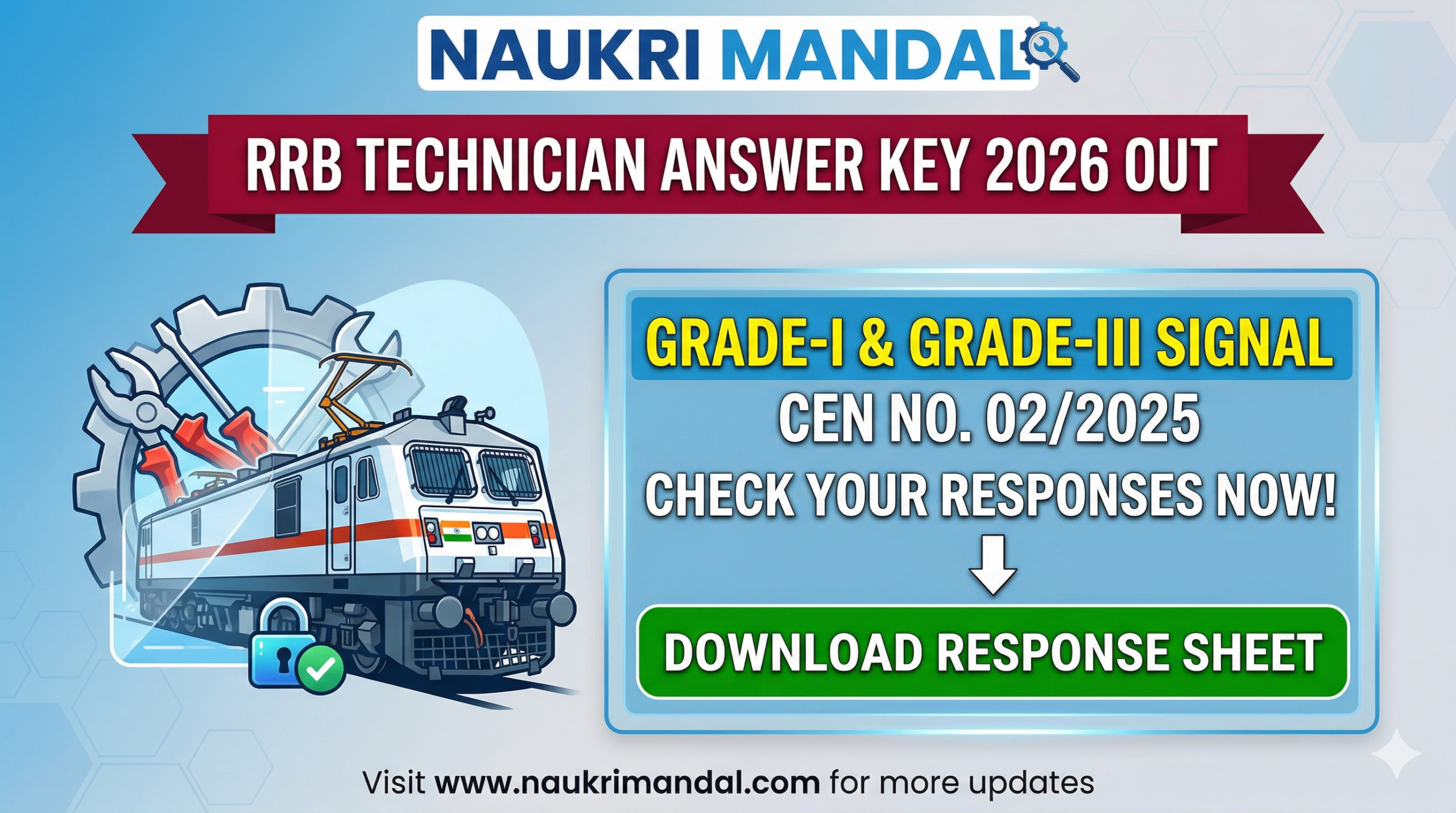 RRB Technician Answer Key 2026