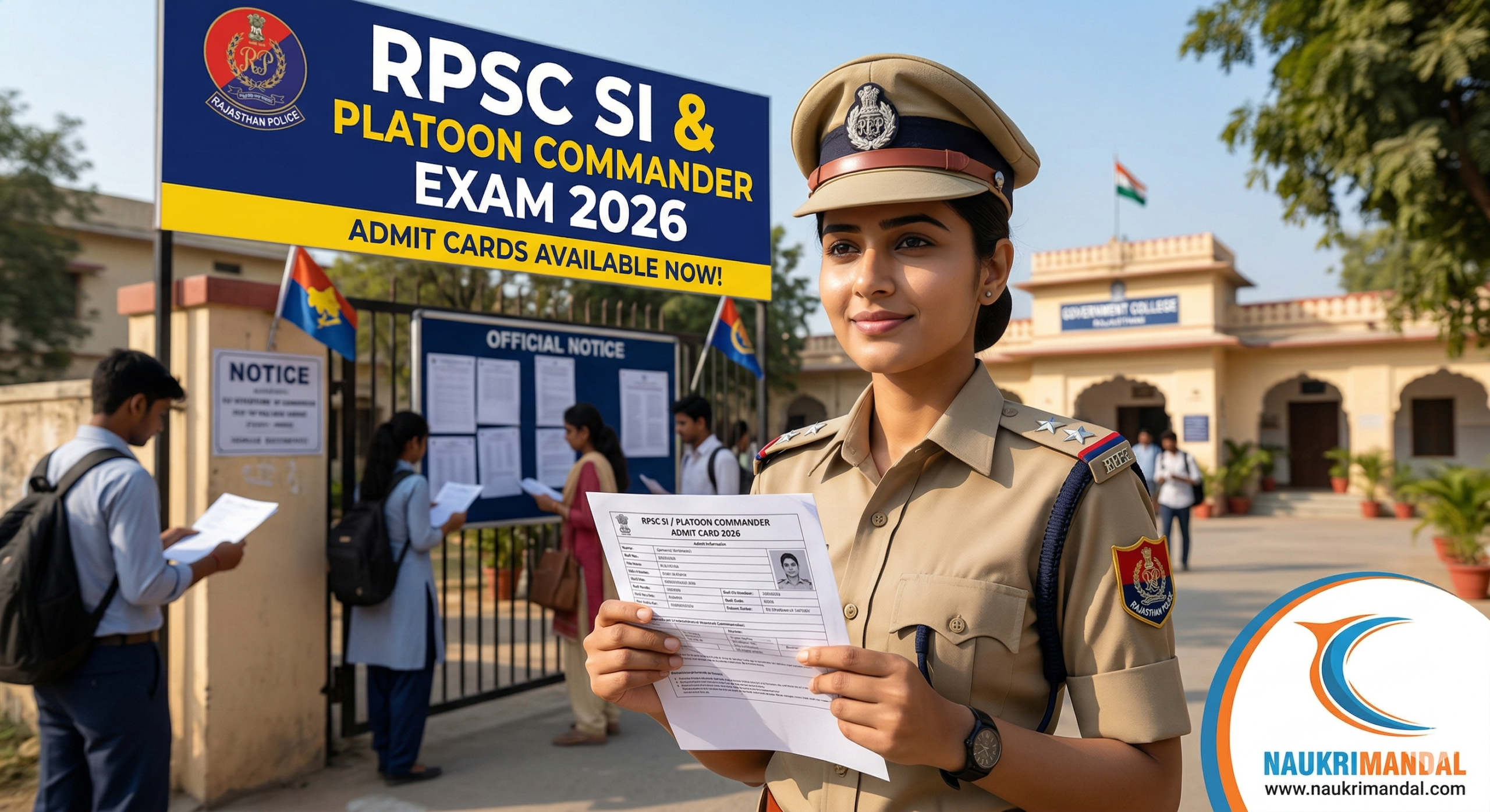RPSC SI Admit Card 2026